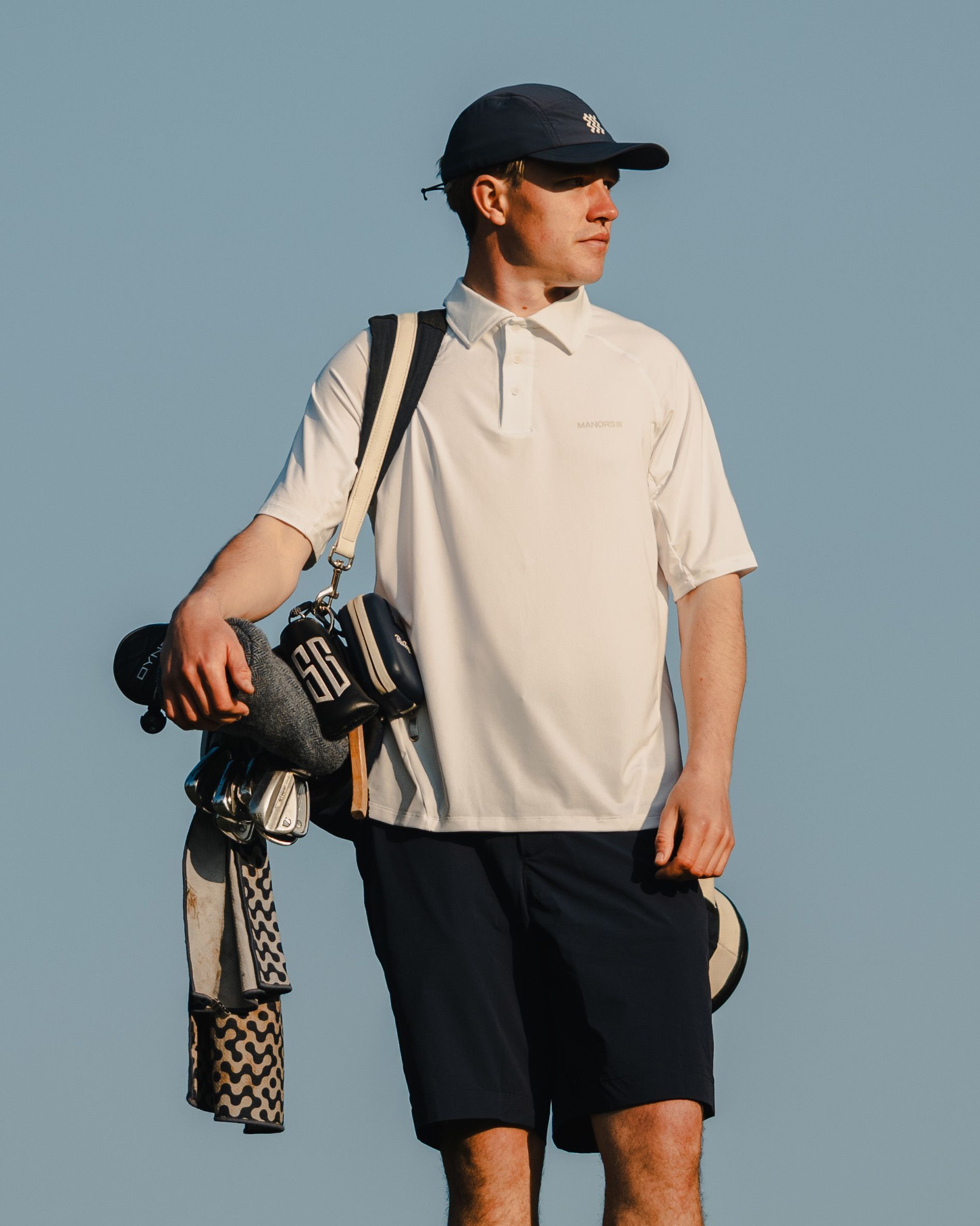 Manors Golf Lightweight Course Polo - White