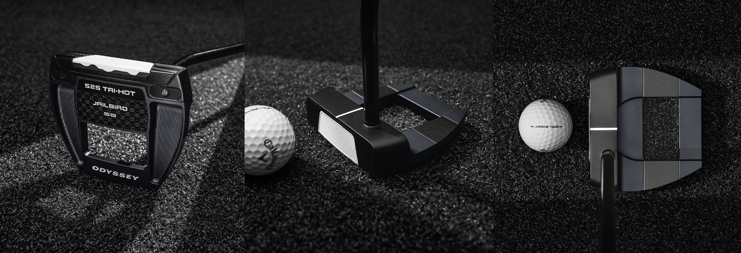 Odyssey Square To Square Tri-Hot Midnight Putter - Jailbird