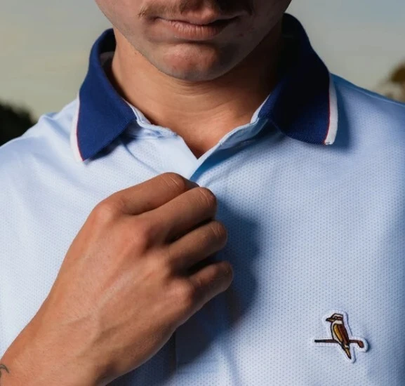 Walker Golf Things Members Polo - Sky