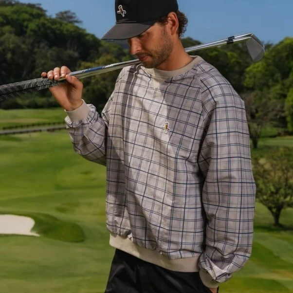 Walker Golf Things Kooka Windbreaker - Sand/Navy