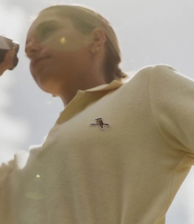 Walker Golf Things Womens Kooka Terry Polo - Vintage White