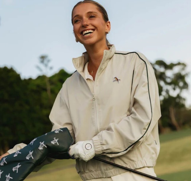 Walker Golf Things Women's Breaker Jacket - Stone