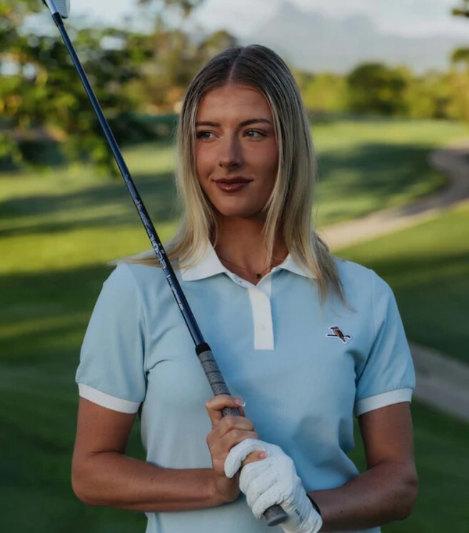 Walker Golf Things Womens Kooka Polo - Powder/White