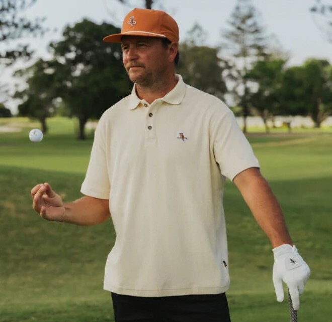 Walker Golf Things Kooka Terry Polo - Cream