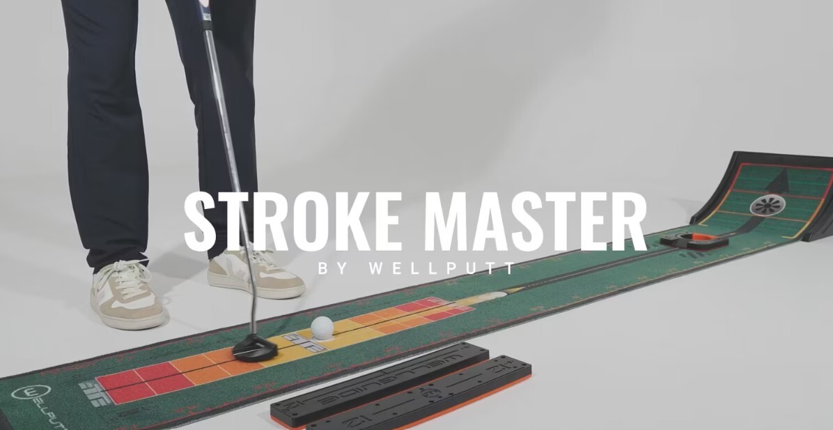 WellPutt Stroke Master Putting Mat - Green