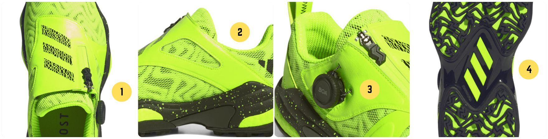 adidas Codechaos BOA 25 Spikeless Golf Shoes - Lucid Lemon/Core Black