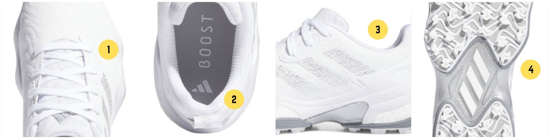 adidas Codechaos 25 Spikeless Golf Shoes White