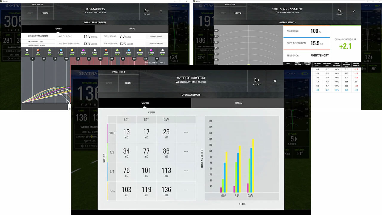 SKYTRAK+ Launch Monitor - Screen Shots