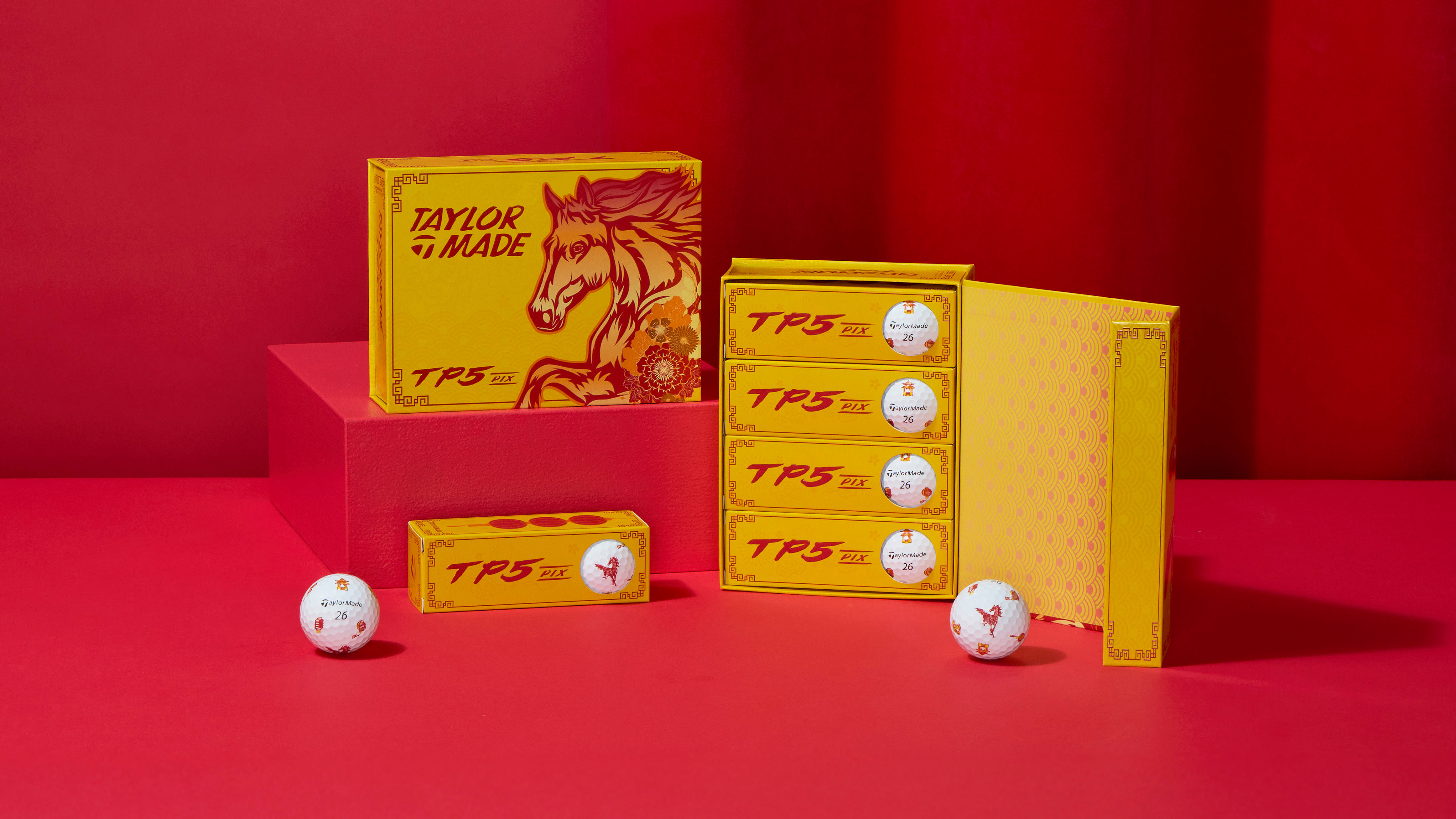TaylorMade TP5 Pix Lunar New Year Limited Edition Golf Balls