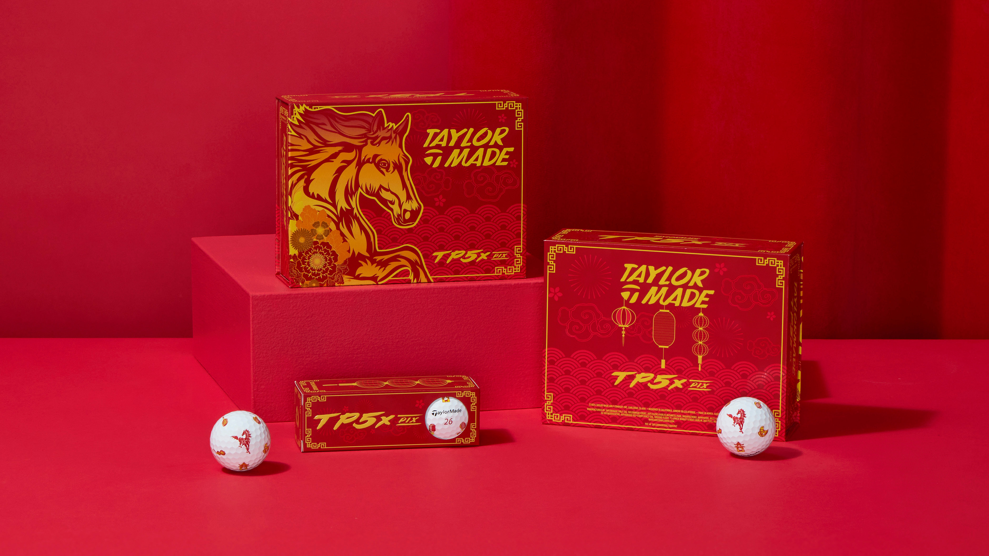 TaylorMade TP5x Pix Lunar New Year Limited Edition Golf Balls