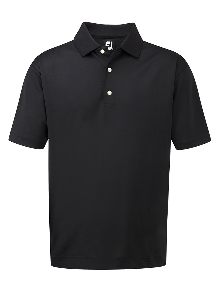 FootJoy Stretch Pique Golf Shirt - Black