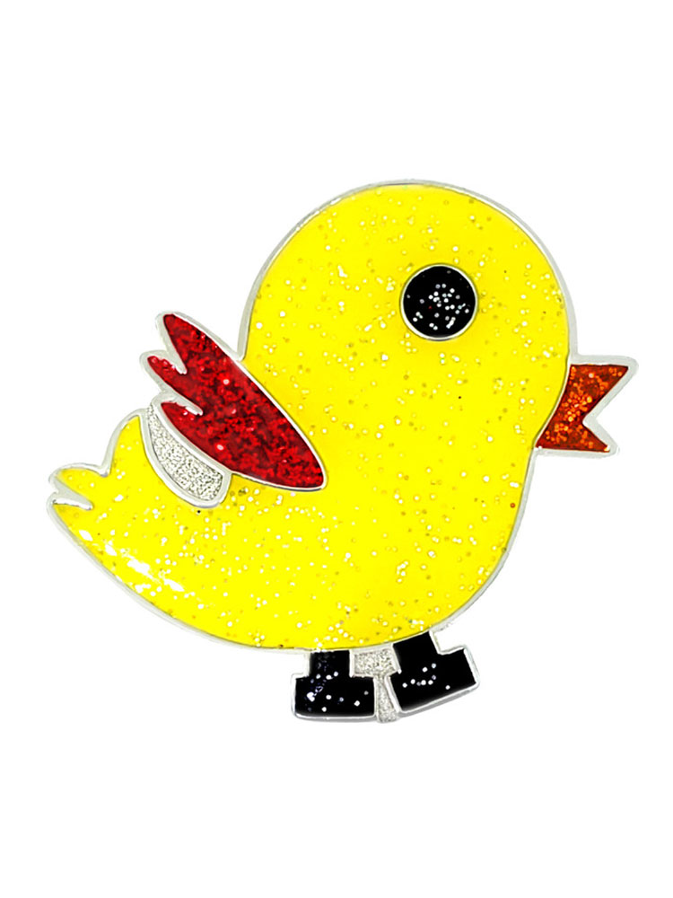 Navika Glitzy Yellow Birdie Tweet Tweet Ball Marker