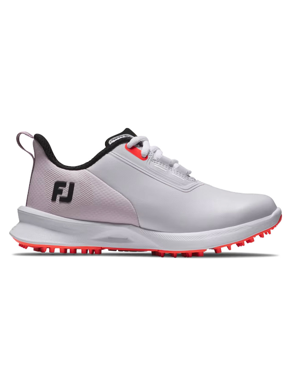 FootJoy Junior Girls Fuel Golf Shoes - White/Pink/Coral