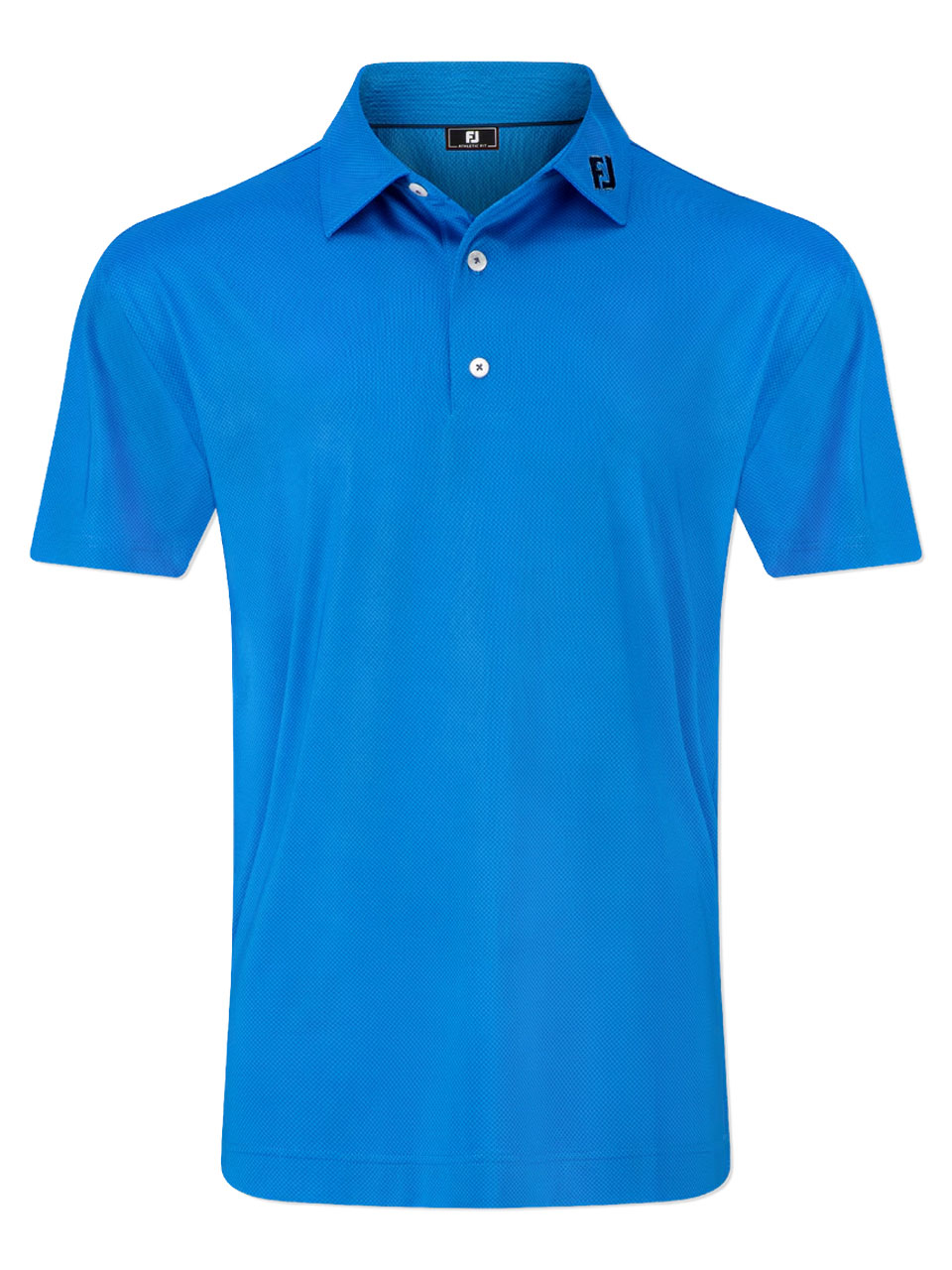 FootJoy Lisle Tonal Dot Print Polo Shirt - Royal