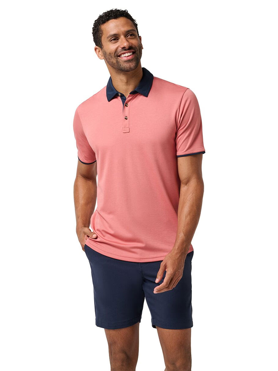 TravisMathew All Day Social Club Polo - Brick Dust