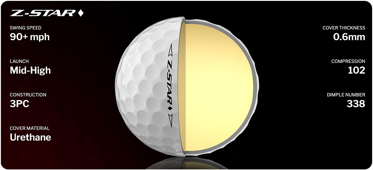 2023 Srixon Z-Star Diamond Golf Balls - Specs