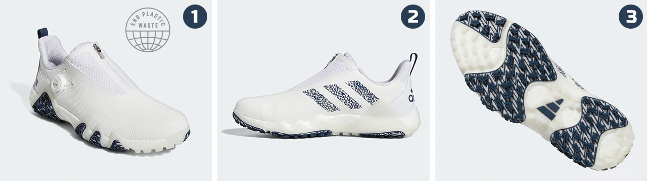 adidas Codechaos 22 BOA Golf-Shoes - White/Navy