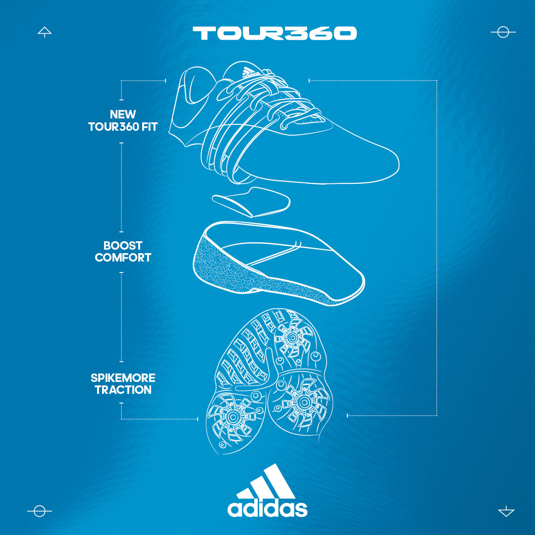 adidas TOUR 360 22 Golf Shoes - Tech