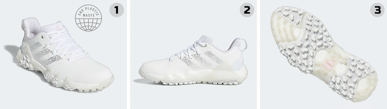 adidas Women's Codechaos 22 Golf-Shoes - White/Silver