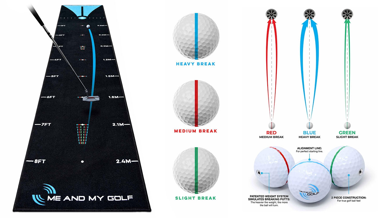 Breaking Ball Putting Mat (MEDIUM) & Weighted Balls 