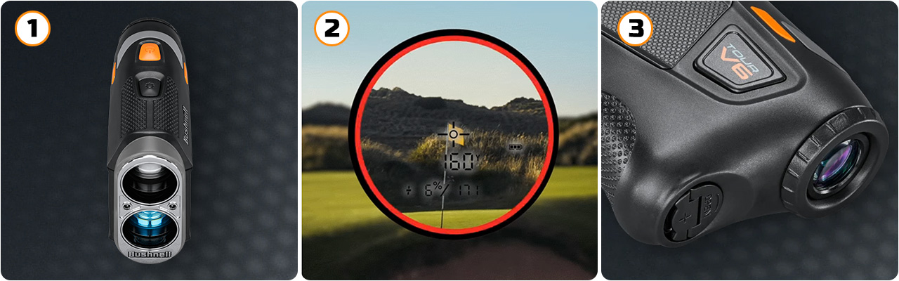 Bushnell TOUR V6 Golf Rangefinder - Tech Bushnell TOUR V6 Golf Rangefinder - Tech