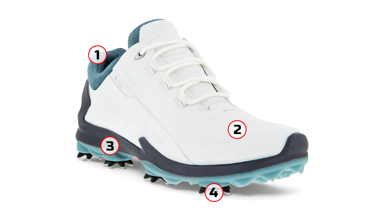 Ecco M BIOM G3 Golf Shoes - White