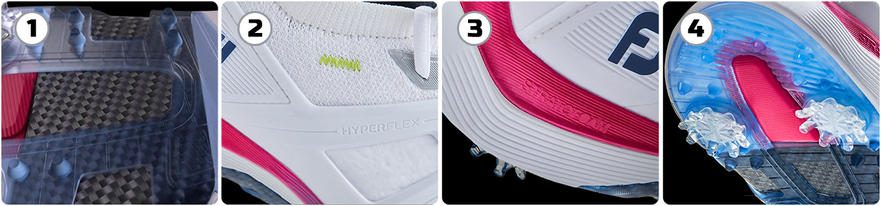 FootJoy HyperFlex Carbon Golf Shoes - Tech