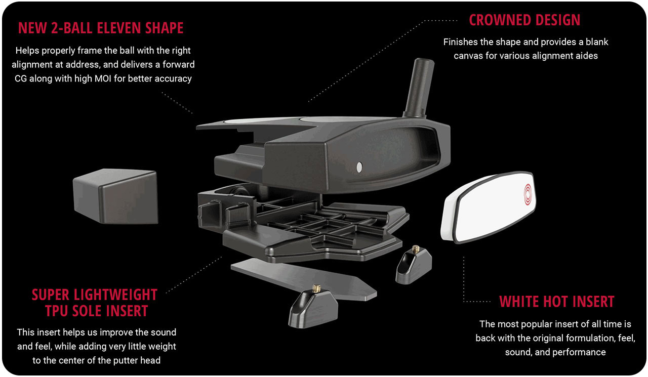 Odyssey 2-BALL ELEVEN Putter - Tech