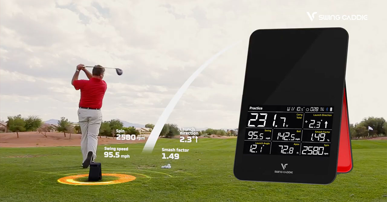 Voice Caddie SC4 Launch Monitor - Outside