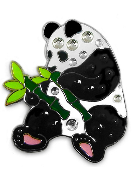 Navika Swarovski Crystal Panda Marker | GolfBox