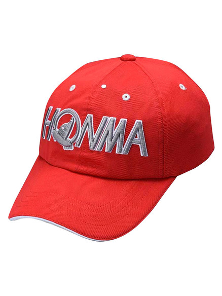 Honma Solid Cap 031-735628 - Red/Silver | GolfBox