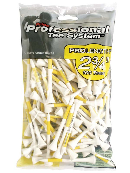 Pride Golf Tee ProLength Tees Yellow | GolfBox