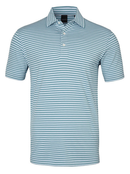 Dunning Golf Bellingham Natural Hand Polo - Pine/Lane - Mens | GolfBox