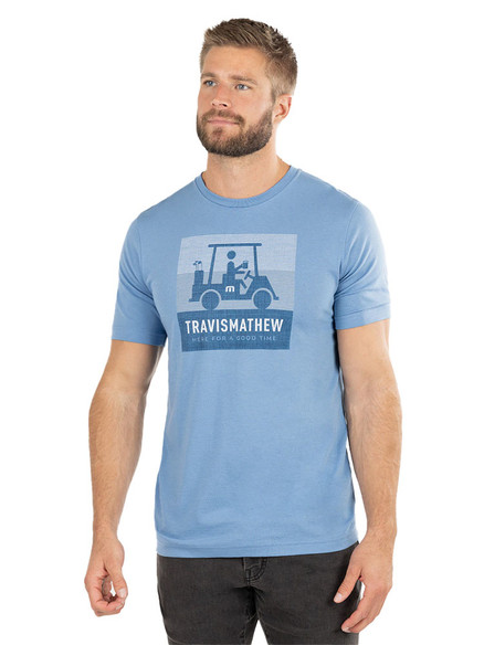 TravisMathew Smokey Air T-Shirt - Riviera - Mens