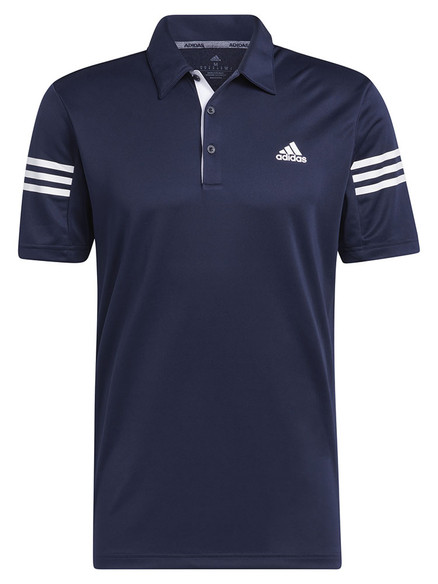 adidas 3-Stripe Polo Shirt - Collegiate Navy | GolfBox