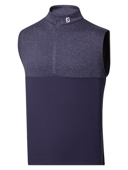 FootJoy Jersey 1/2 Zip Vest Navy - Main Image
