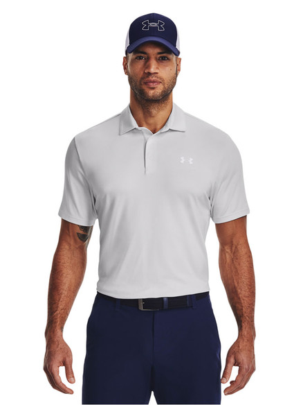 Under Armour Playoff 3.0 Stripe Polo - White/Halo Grey | GolfBox