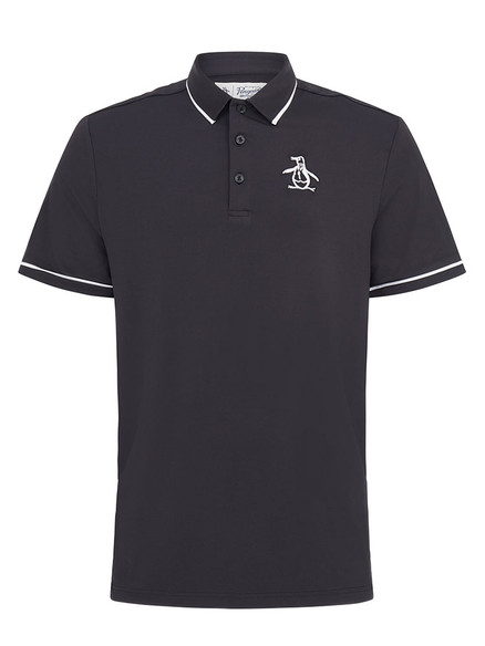 Original Penguin Heritage Oversized Pete Golf Polo - Caviar | GolfBox