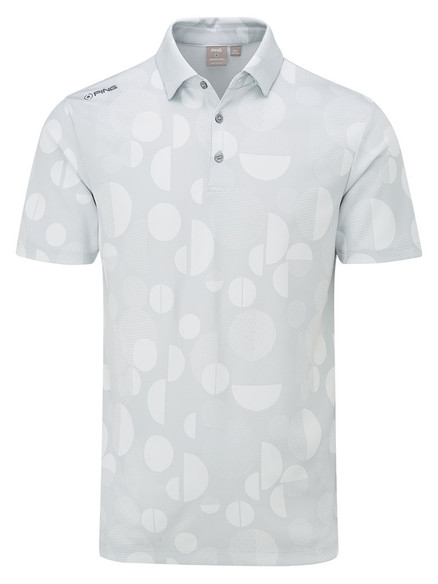 Ping Jay Tailored Fit Polo - Pearl Grey | GolfBox SHIRT-PG3