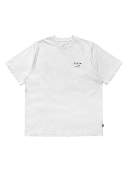 Malbon M Script Blur Tee - White | GolfBox SHIRT-MA4