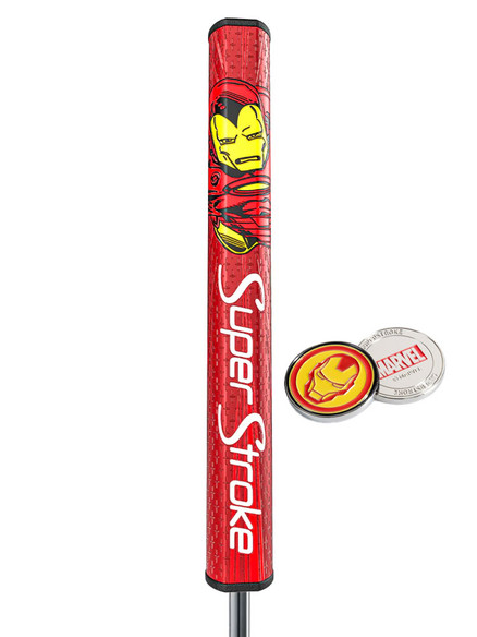 SuperStroke Tour 2.0 Marvel Putter Grip & Ball Marker - Iron Man | GolfBox