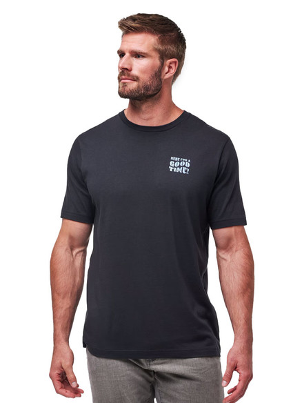 TravisMathew Trenched T-Shirt - Black | GolfBox