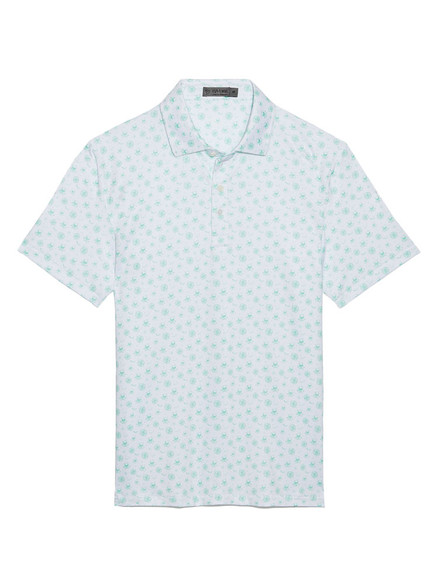 G/FORE Skull & T's Sketch Tech Jersey Slim Fit Polo - Lotus