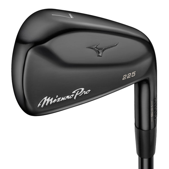 Pre-Owned Mizuno Pro 225 Black Steel Iron Set - RH - 4PW - Stiff Plus 1/2
