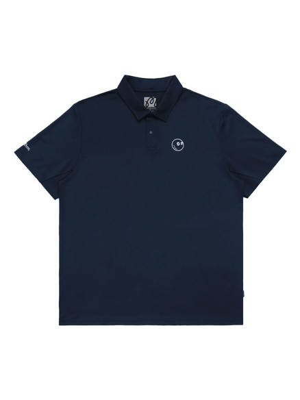 Malbon Performance Pique Polo - Navy | GolfBox