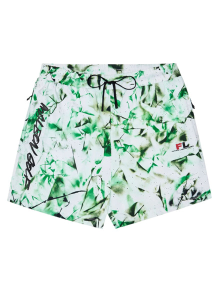 Malbon Performance Tag Tech Short - Camo Multi