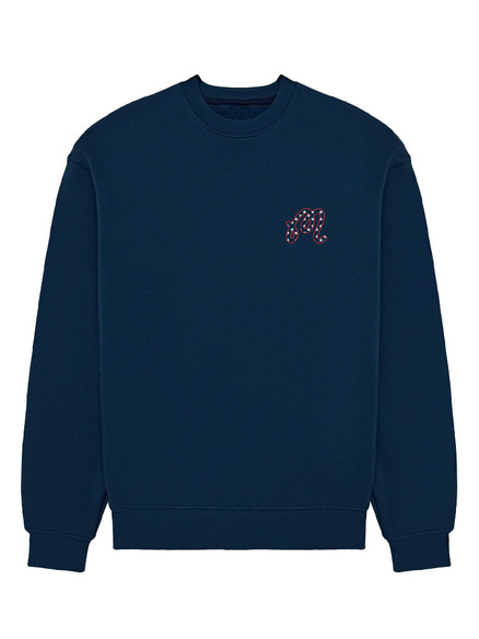 Malbon In Golf We Trust Sweatshirt - Navy | GolfBox