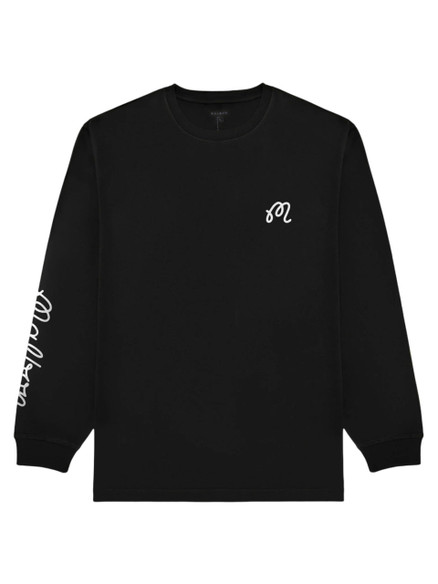 Malbon Gorse Long Sleeve Tee - Black | GolfBox SHIRT-MA5