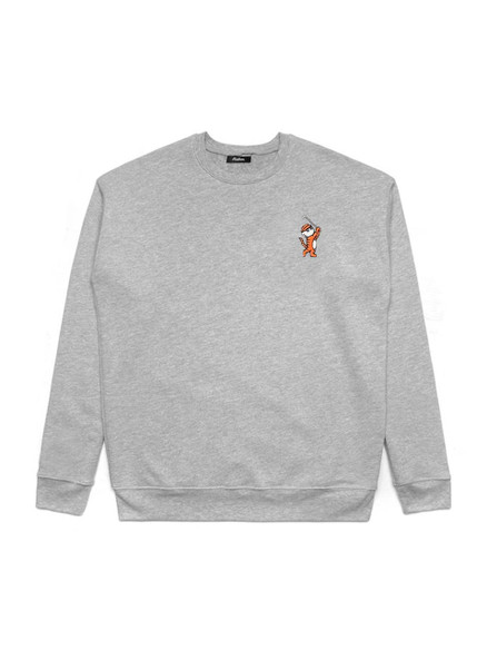新品未使用 CLUBHAUS × MALBON Crewneck Sweat Malbon Golf Jumper - Evergreen M Icon Crew Neck - Black SS25