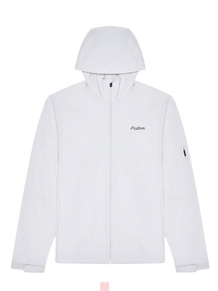 Malbon Performance Full Zip Shell Jacket - White